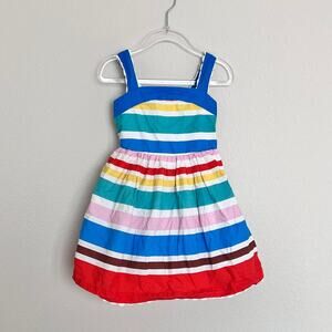 Mini Boden Stripe Dress in Multi Stripe (2-3Y)